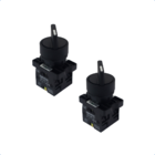 Kit Chave Seletora Plástica | Ed33 | Manopla Curta | 3 Posiçõ